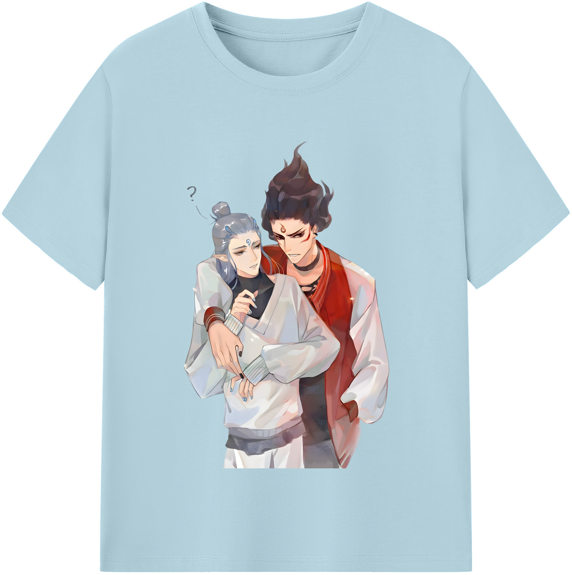 （画像用） Ne Zha 2 ナタ 魔童の大暴れ 綿100％半袖Tシャツ（フロントプリント）